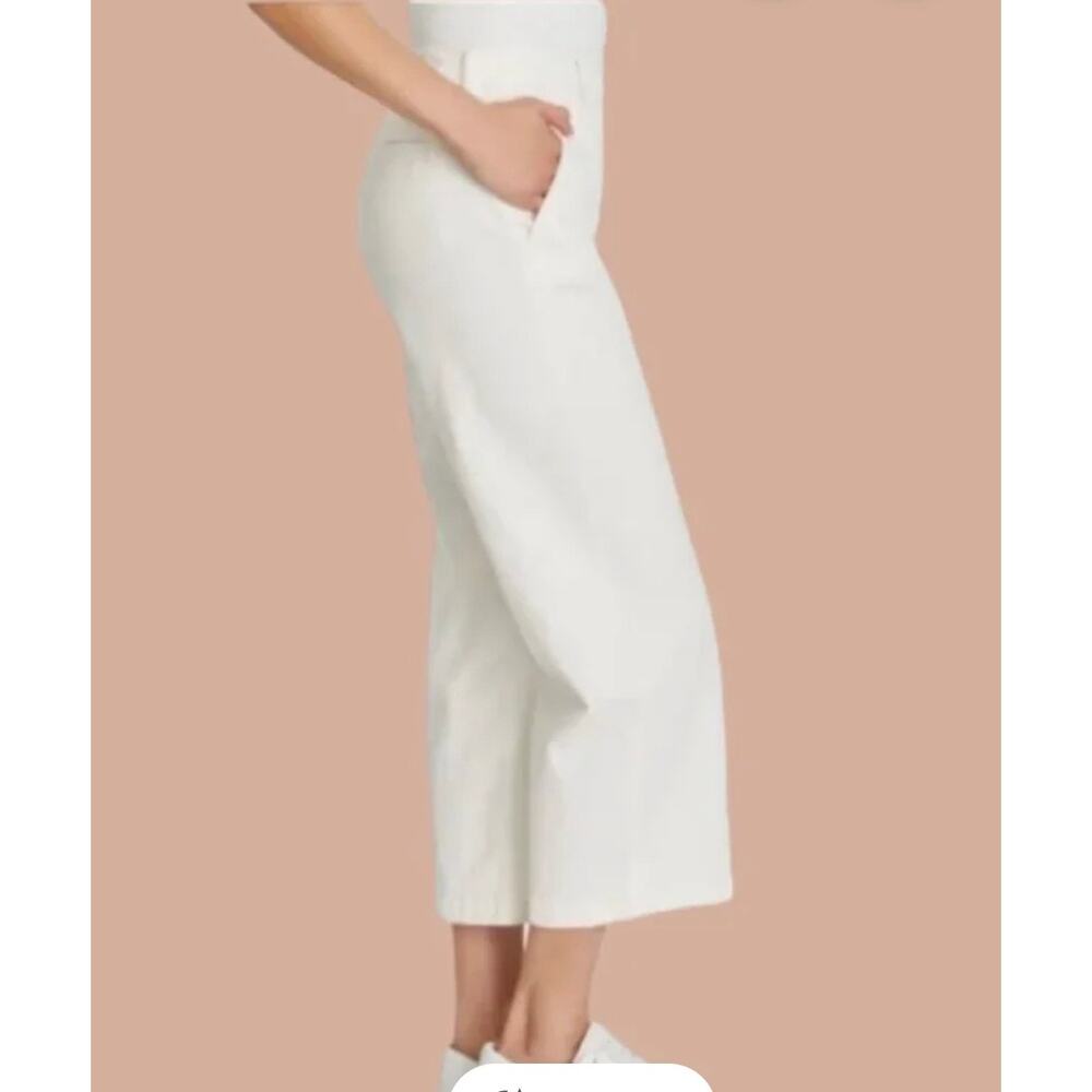 Ella Moss Wide Leg Crop Jean - Size 4 NWT - White/Beige - On trend for Summer! - Picture 3 of 6